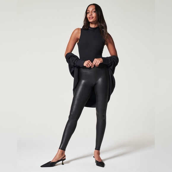 SPANX Pants - Spanx Black Faux Leather Legging